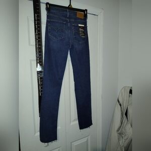 Levi's Blue Slim Straight Women's Red Tab High Waisted Jeans